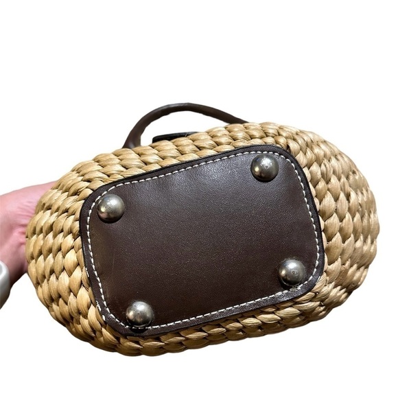 Vintage Charlotte Russe Handbag Basket Style with Buckle - Picture 5 of 7